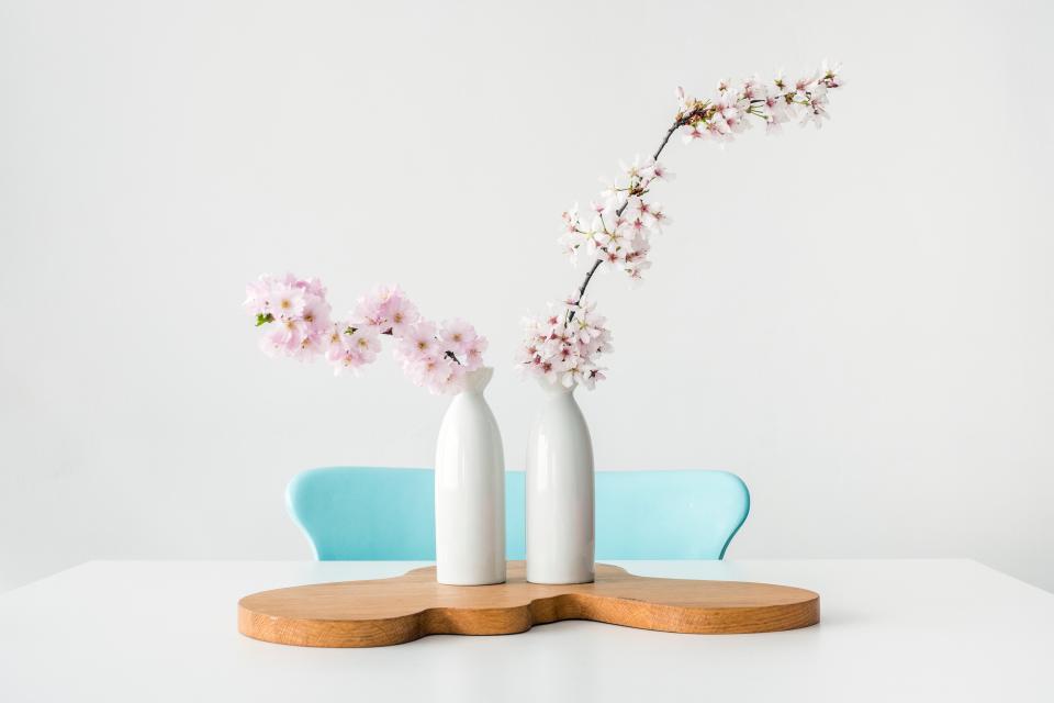 Twin Porcelain Vases
